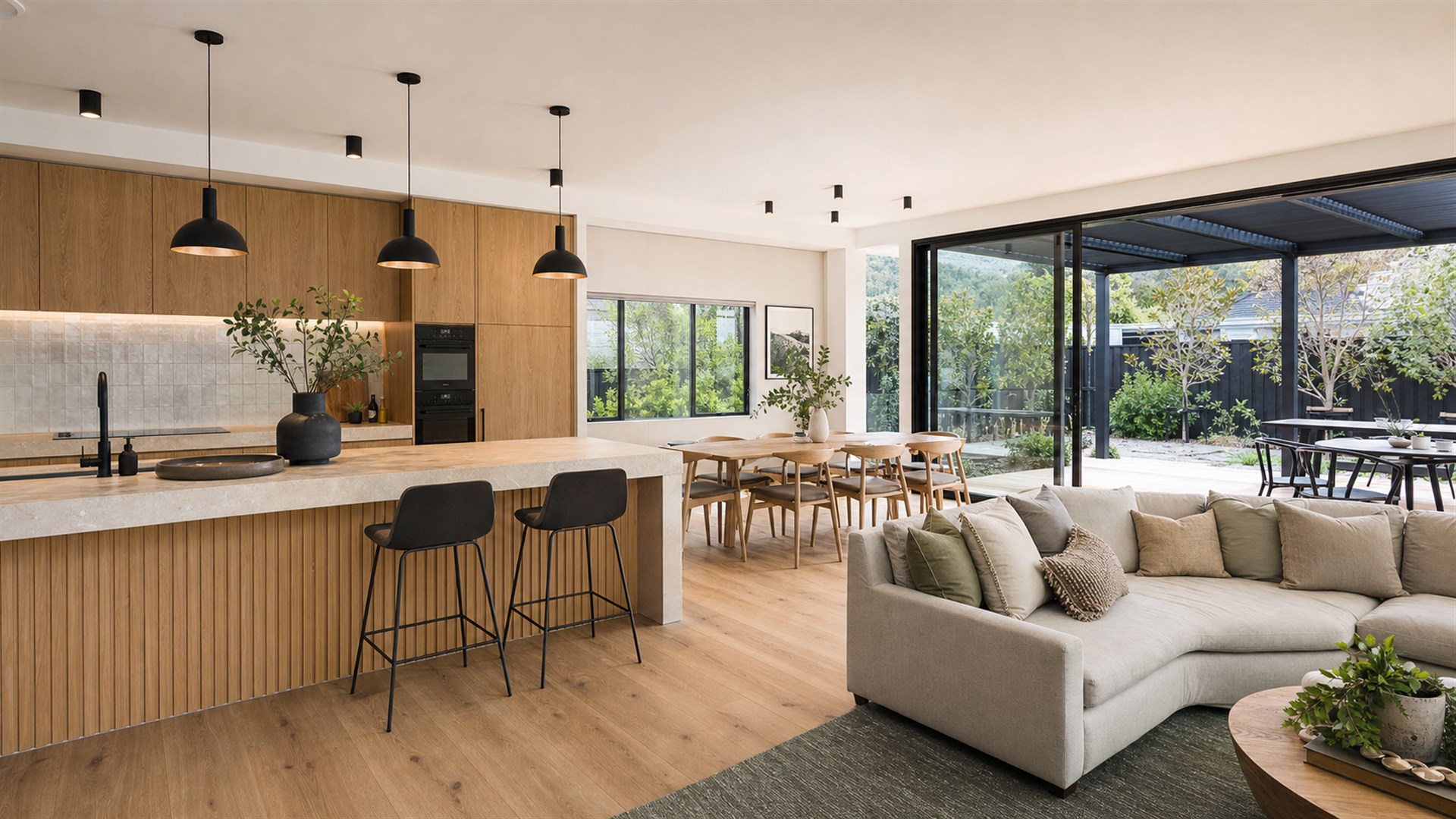 Completed whole-home renovation with new kitchen and living finishes