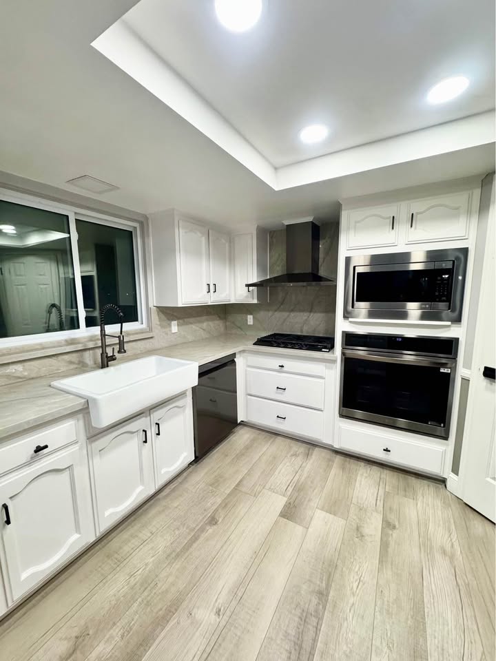 Completed kitchen renovation project