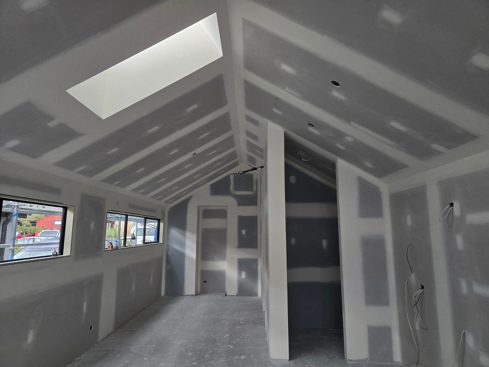 GIB stopping and plasterboard finishing work